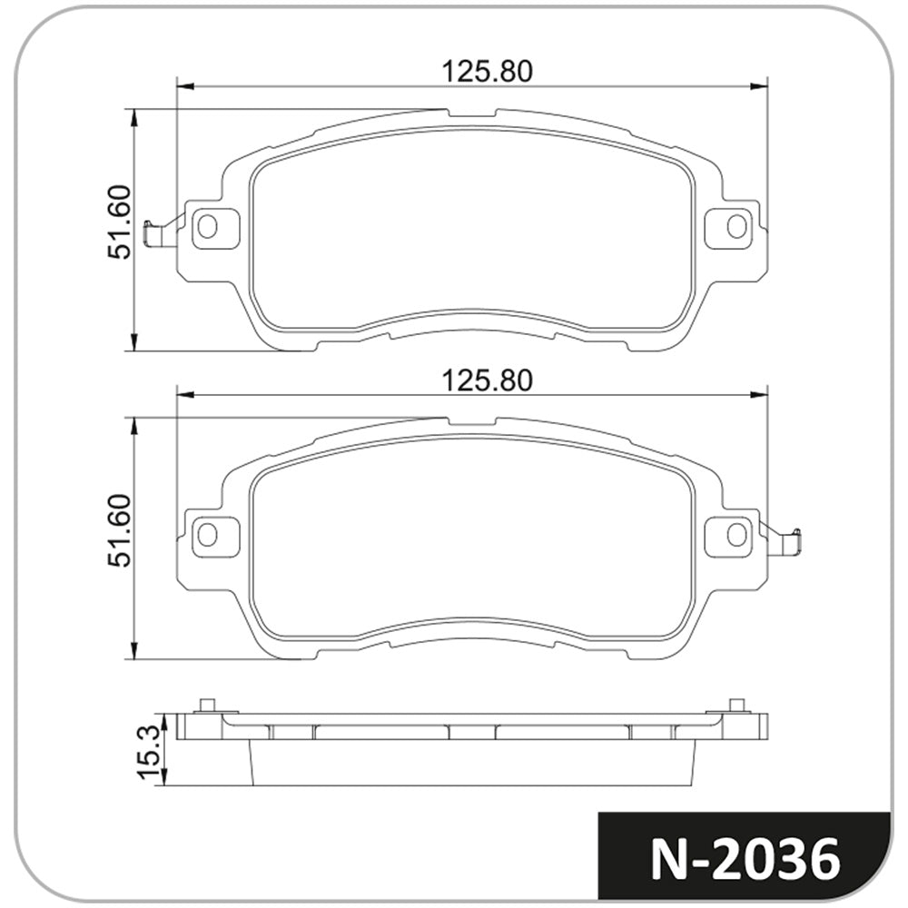 Pastilha de Freio Dianteira Cobreq N-2036 Nissan Kicks/Versa, Toyota Yaris Sedan
