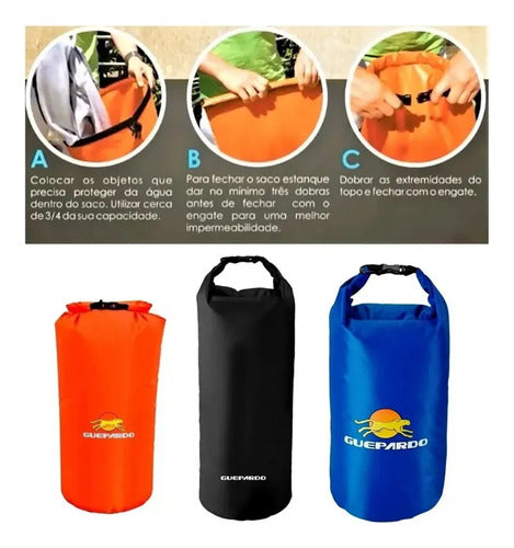 Saco Estanque Keep Dry 40 Litros 100% Impermeável Guepardo