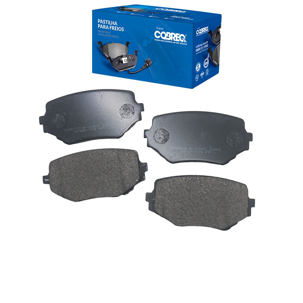 Pastilha de Freio Dianteira Cobreq N-1303 Suzuki Sidekick/Vitara/Grand Vitara, GM Tracker