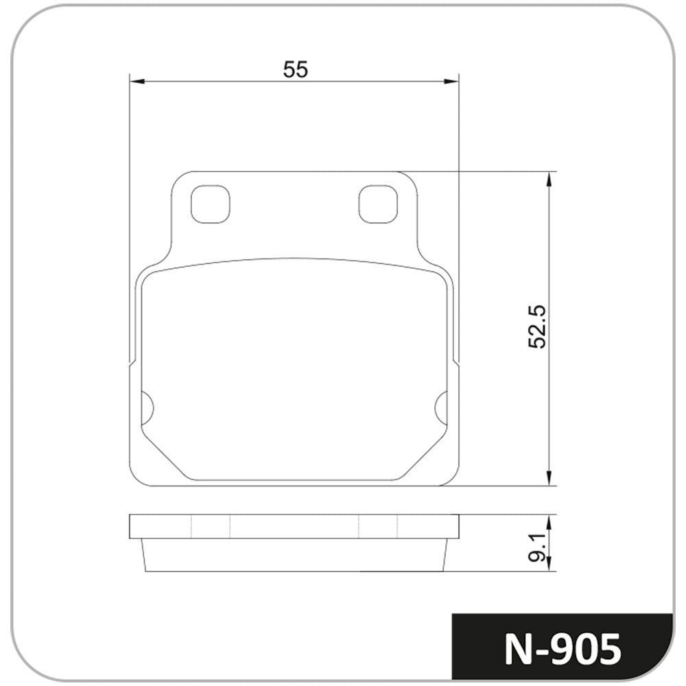 Pastilha Linha Street Cobreq N-905 Honda CB 450/CB 400/CBR 450
