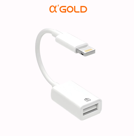 Cabo Adaptador OTG USB 3.0 para iPhone A'Gold CBA-02