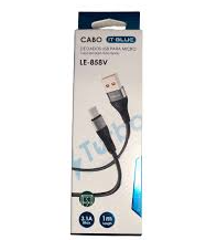 Cabo de Dados Turbo USB para V8 1m 3.1A Carregamento Rápido It-Blue LE-858V
