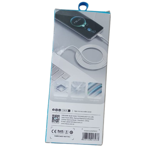 Cabo de Dados Type-C para Type-C 60W 3A IT-Blue LE-875CC
