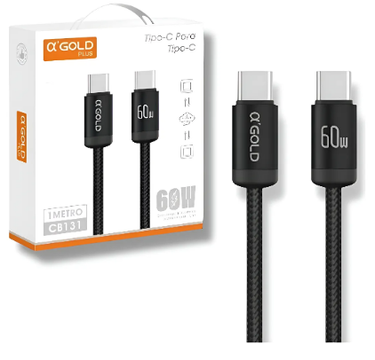 Cabo de Dados USB para iPhone Lightning 1m 12W A'Gold CB138-2