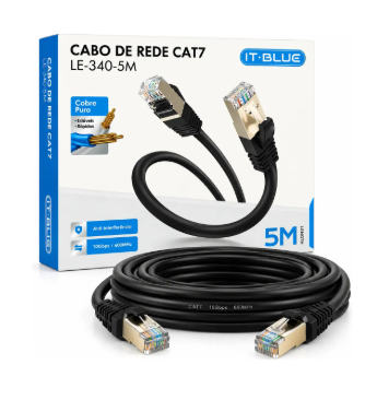 Cabo de Rede Ethernet RJ45 CAT7 5m IT-Blue LE-340-5M