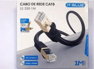 Cabo de Rede Ethernet RJ45 CAT8 1m IT-Blue LE-350-1M