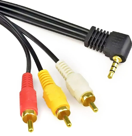 Cabo P2 90 Graus para 3 RCA 2 Metros It-Blue LE-1002