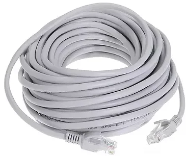Cabo de Rede CFTV RJ45 Cat6 20 Metros Conector Banhado a Ouro It-Blue LE-316