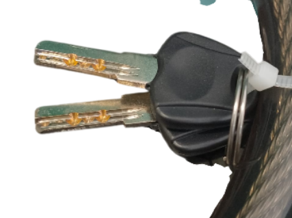 Cadeado Antifurto com Chave e Cabo de Aço Revestido Luatek LK-BL37