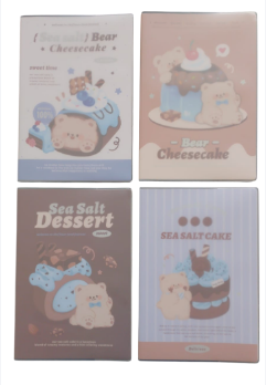Caderno Pautado com Capa Protetora Sea Salt Bear Formato B5 Uniso CPA-B5-047