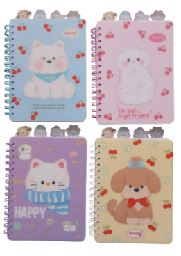 Caderno Espiral com Divisórias A5 Uniso CPD-A5-051