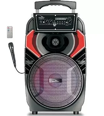 Caixa de Som Bluetooth RGB com Microfone sem Fio 40W Grasep D-BH8115