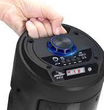 Caixa de Som Bluetooth RGB com Microfone, Controle Remoto e Alça 20W Grasep D-S13