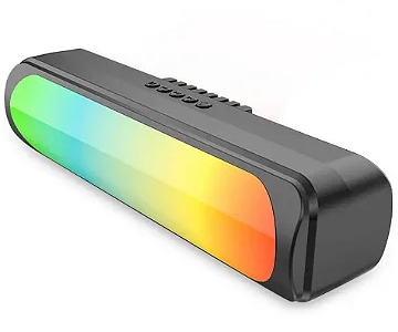 Caixa de Som Bluetooth RGB 12W com Rádio FM e Entrada Micro SD Grasep D-Y22
