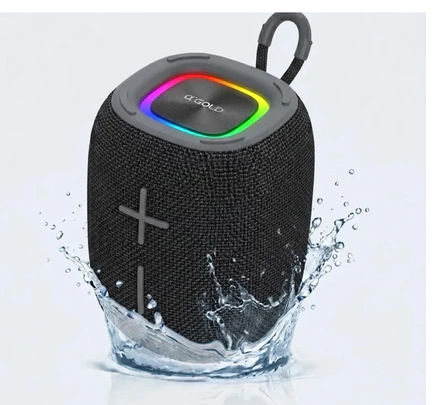 Caixa de Som Bluetooth Portátil Resistente à Água 5V 1A 10W A Gold SM-51