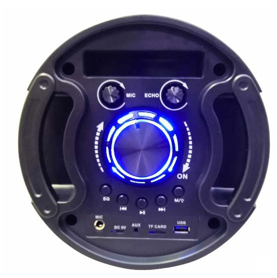 Caixa de Som Bluetooth RGB com Microfone e Controle Remoto 60W Grasep D-S6202
