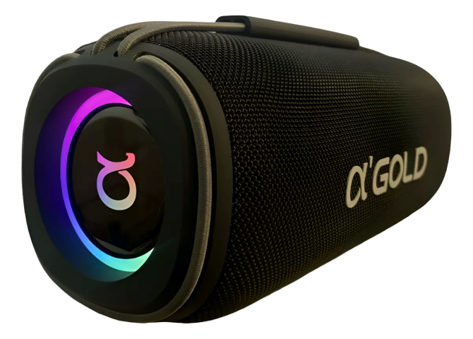 Caixa De Som Bluetooth RGB 60W Resistente À Água IPX6 A'Gold SM-07A