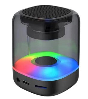 Caixa de Som Bluetooth RGB 3W com Cabo USB Exbom CS-Q25BT
