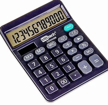 Calculadora Eletrônica com 12 Dígitos a Pilha MBtech GB54466