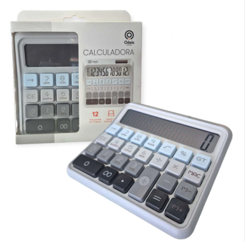 Calculadora Eletrônica com 12 Dígitos Oasis OIA-8314