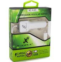 Carregador Veicular com Conector Micro USB V8 e 1 Entrada USB 2.5A 5V X-Cell XC-V-01