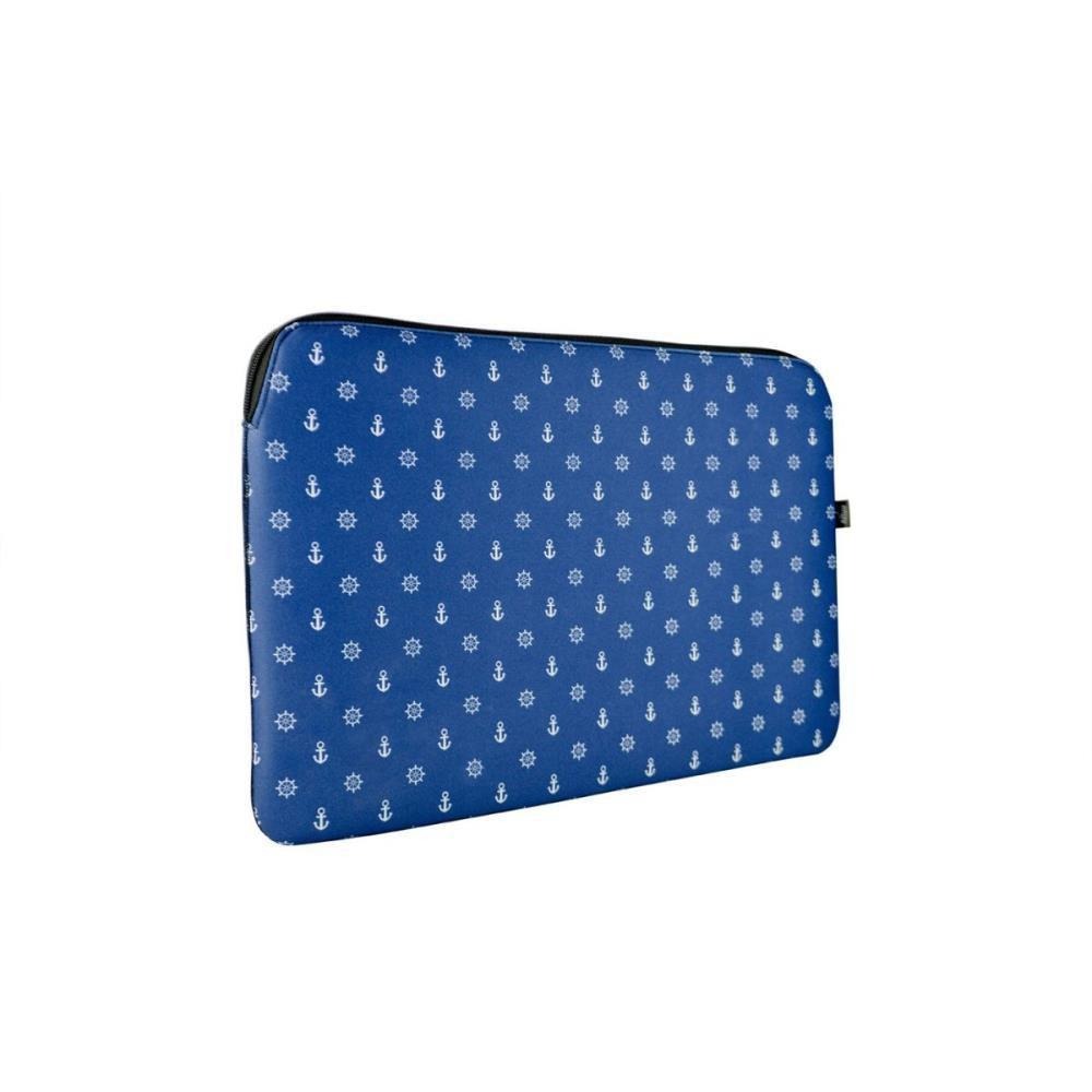 Case para Notebook Slim 14" Poá Marinho em Neoprene Reliza 000391