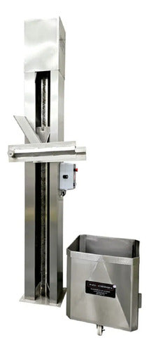Elevador Elétrico De Coluna 300kg/ 3mts Inox Design