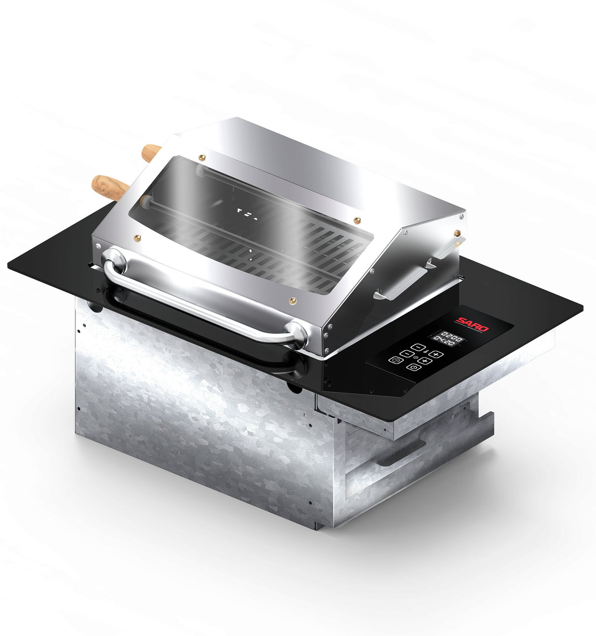 Churrasqueira Cooktop Elétrica Digital de Embutir Saro CHED 3.000 W