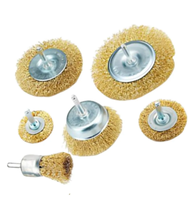 Conjunto de Escovas de Aço Circular com 6 Peças Bomvink BOM-5656