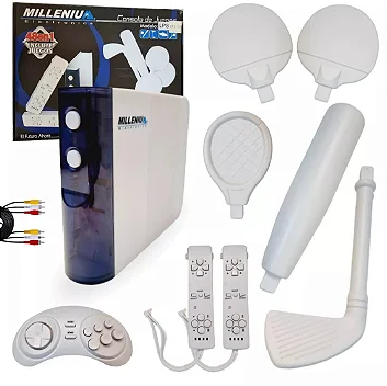 Console de Jogos 48EM1 Com Controle Sem Fio e Acessórios Esportivos Millenium LPS-521