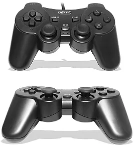 Controle Joystick para PS2 DualShock com Fio 1,8 Metro Knup KP-GM014