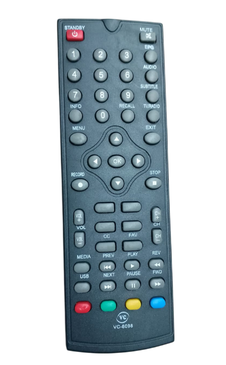 Controle Remoto Compatível com Conversor VH7 VC-8098
