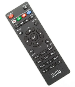 Controle Remoto Compatível com Receptor Aquario Lelong LE-7124