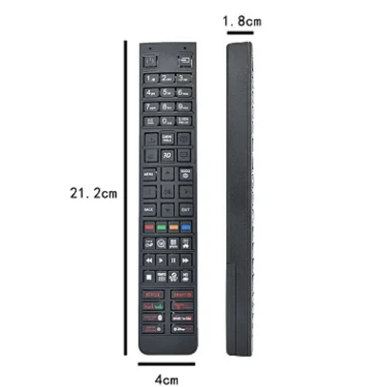 Controle Remoto Universal Compatível com TV LCD/LED Lelong LE-7387