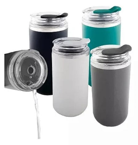 Copo Térmico 350ml Parede Dupla com Tampa Livre de BPA B-Max BM-P1318