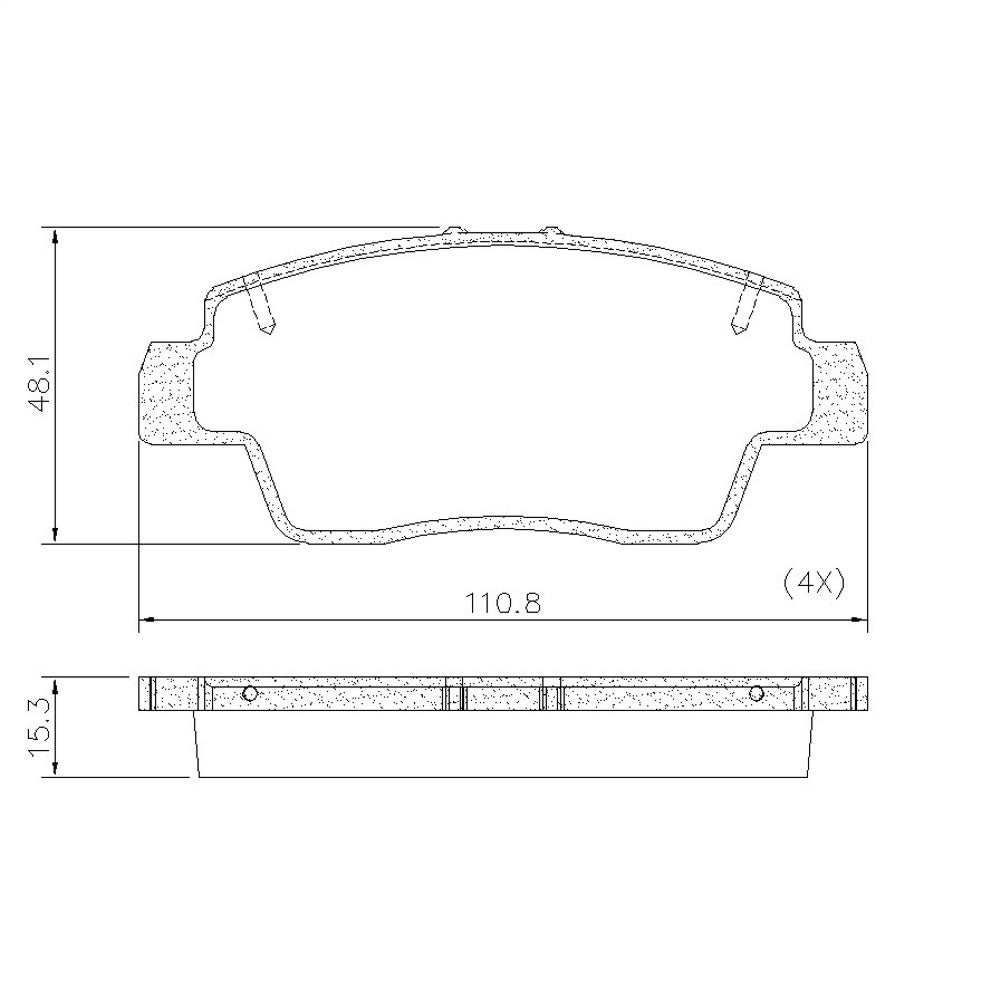 Pastilha de Freio Fras-le P-1660 Renault Kwid (BW_, BE_, B6_)