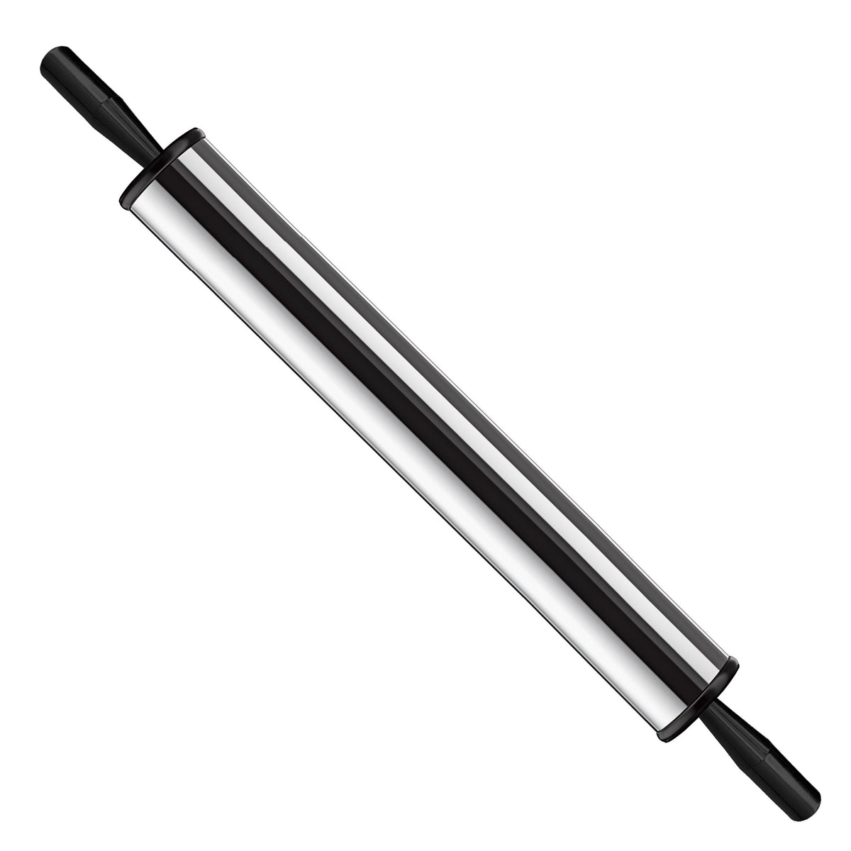 Rolo de Mão para Massa Profissional Cromado Saro RM 40 cm