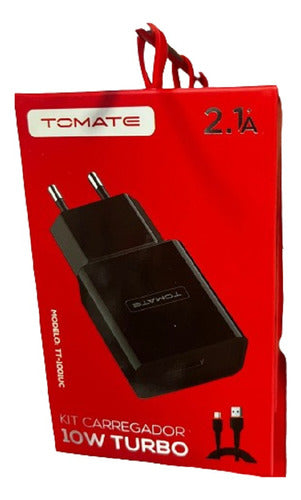 Kit Carregador 10w Tipo-c Rapido Tomate Tt-1001uc