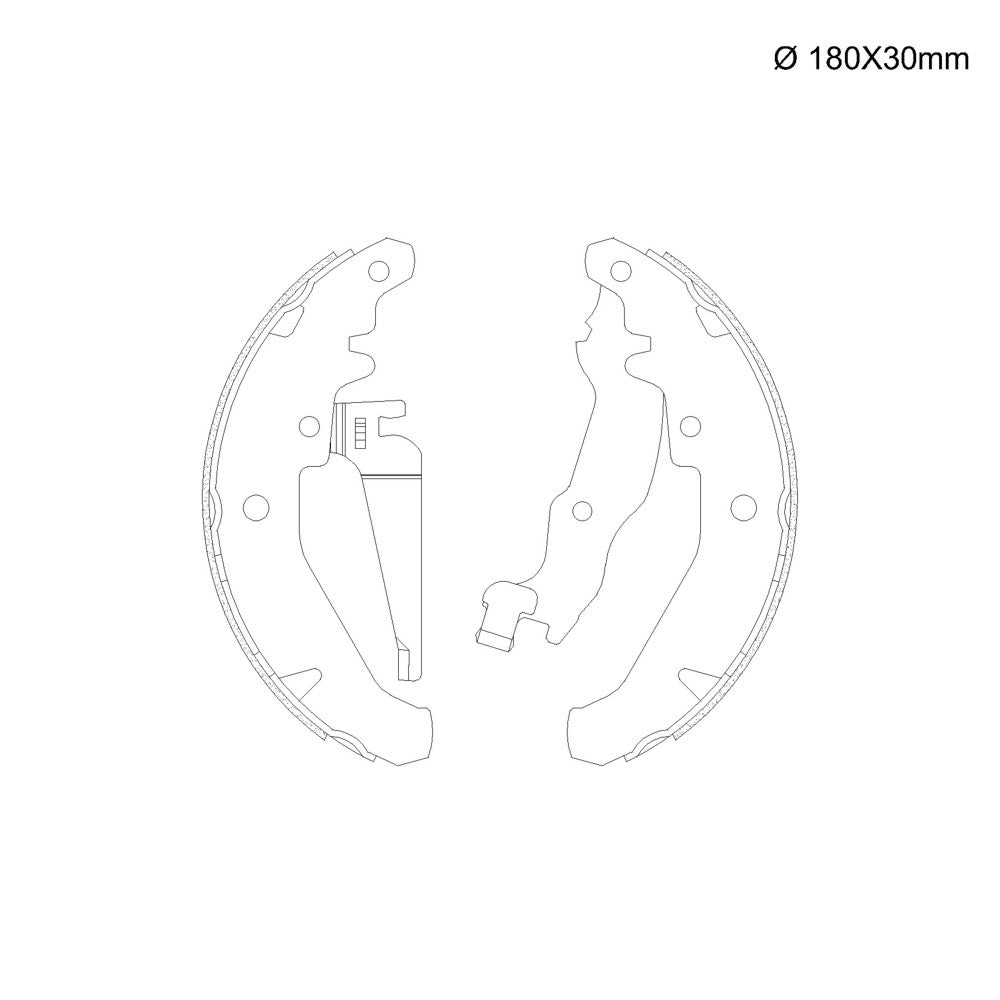 Sapata de Freio com Lona Colada Fras-le FI/97-CPA LA/720 Fiat Siena/Palio/Mobi/Uno
