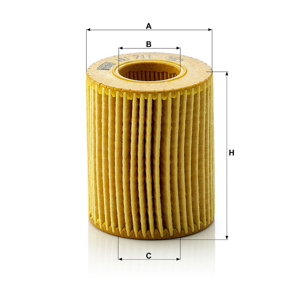 Elemento Filtrante Óleo Lubrificante Mann-filter HU711X Ford Ecosport/Fusion/Mondeo