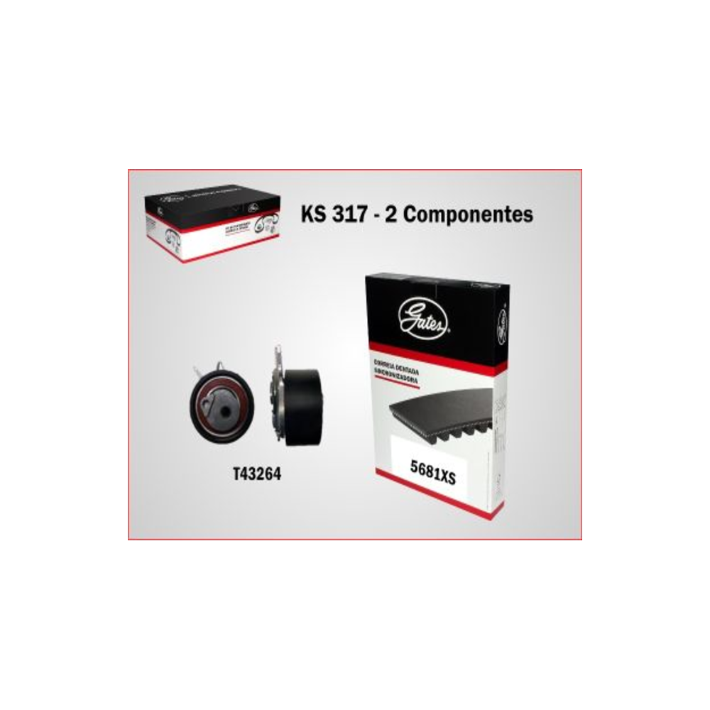 Kit Sincronizadora Gates KS-317 GM S10/Trailblazer