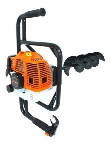 Perfurador De Solo Vulcan Vps520s 52cc 2,5hp Broca 80x15cm