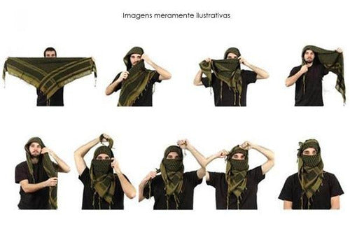 Shemagh Nautika Balaclava Lenço Tático Militar