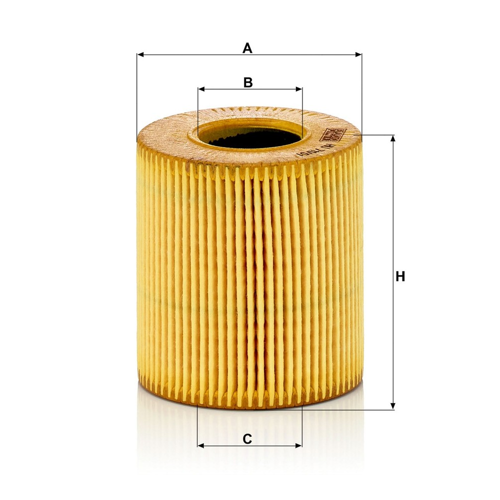 Elemento Filtrante Óleo Lubrificante Mann-filter HU711/51X Citroen Aircross/C3/C4 Lounge/C5/Xsara Picasso/Xsara/DS5/DS4/DS3/Berlingo/C4/C3 Picasso