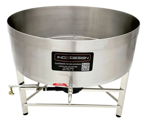 Cristalizador Agrícola A Gas Capacidade 400lts - Inox Desing