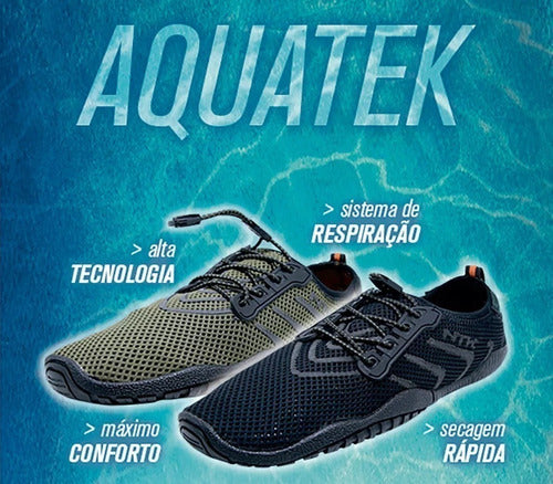 Tênis Aquatek Água Pesca Rio Trilha Praia Jet Ski Sapatilha