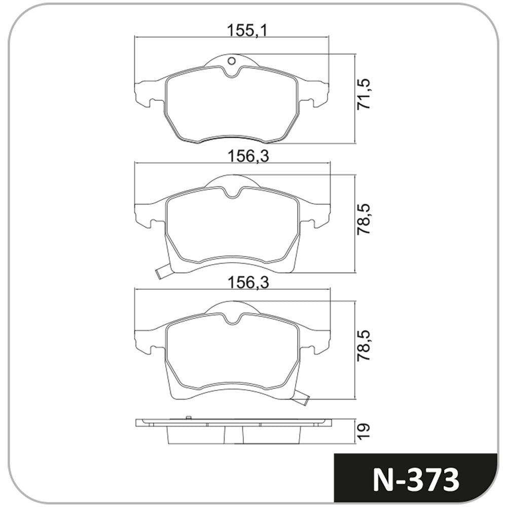 Pastilha de Freio Cobreq N-373 GM Astra/Meriva/Zafira/Vectra