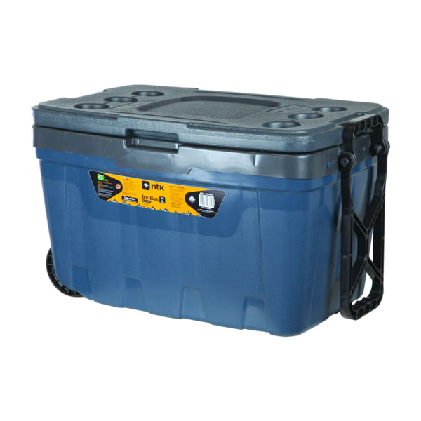 Caixa Termica Ice Box Cooler 54L Com Rodinhas E Porta Latas