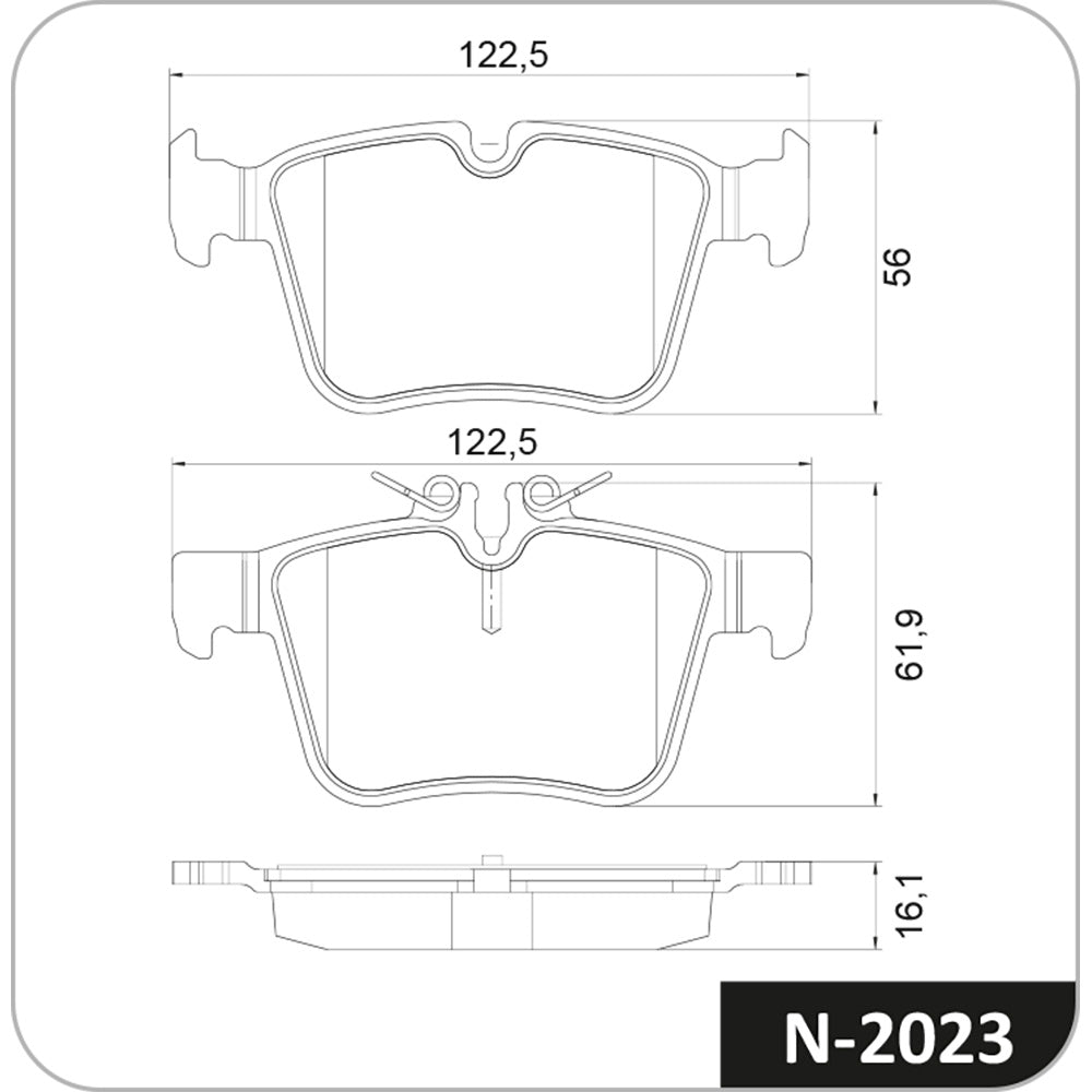 Pastilha de Freio Cobreq N-2023 Mercedes C-CLASS