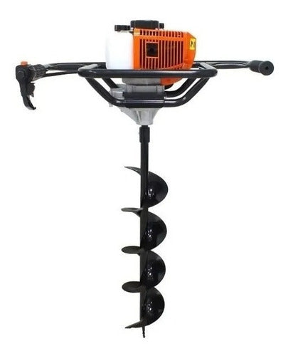 Perfurador De Solo Vulcan Vps520s 52cc 2,5hp Broca 80x15cm